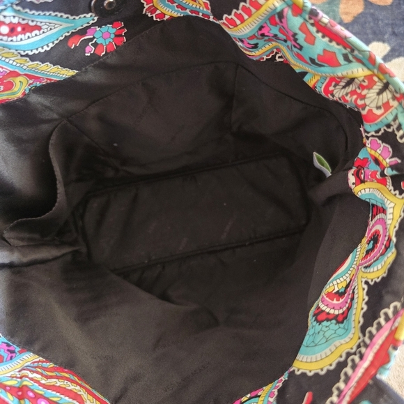 Vera Bradley Parisian Paisley Tote Bag Snap Closer - Picture 8 of 10